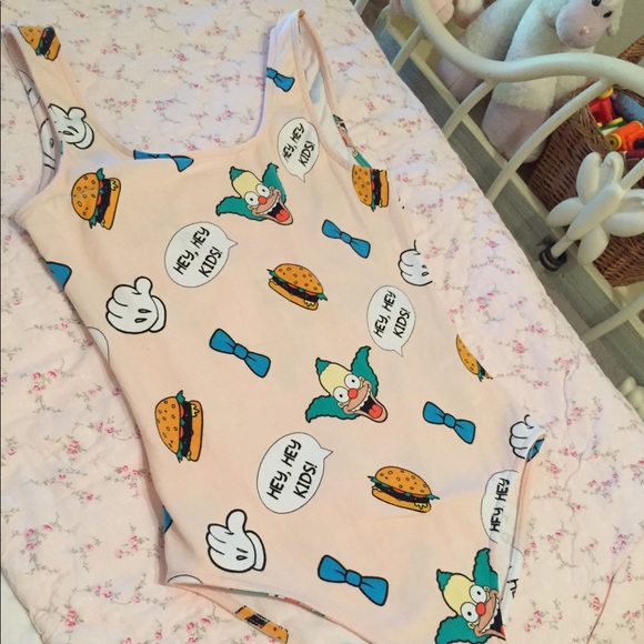 Forever 21 Tops - 🍔 Krusty the clown tank top body suit